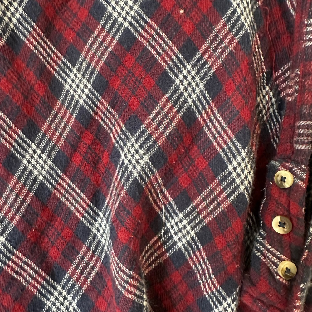 Free People Silver Sequin Plaid Button-Up Shirt - Picture 10 of 11
